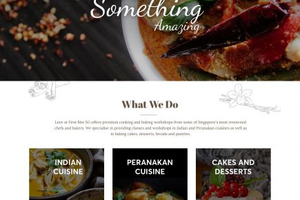 Cooking Workshops Website